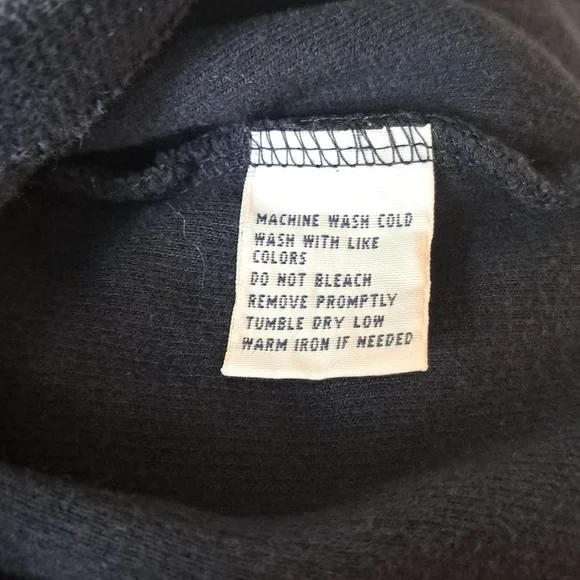 POLO RALPH LAUREN Navy Blue 1/4 Zip 100% Cotton Size M Sweater - Picture 8 of 8